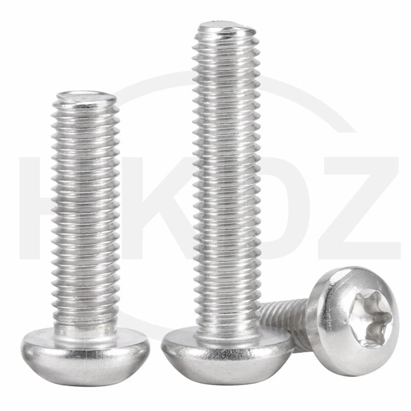 M1.6 M2 M3 M4 M5 M6 M8 M10 Torx Pan Head Machine Screws Bolts A2 Stainless Steel