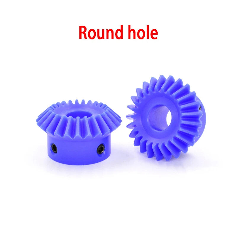 1/1.5/2 Mod Bevel Gear 15T-30T 90°1:1 Pairing Plastic Nylon Transmission Gear