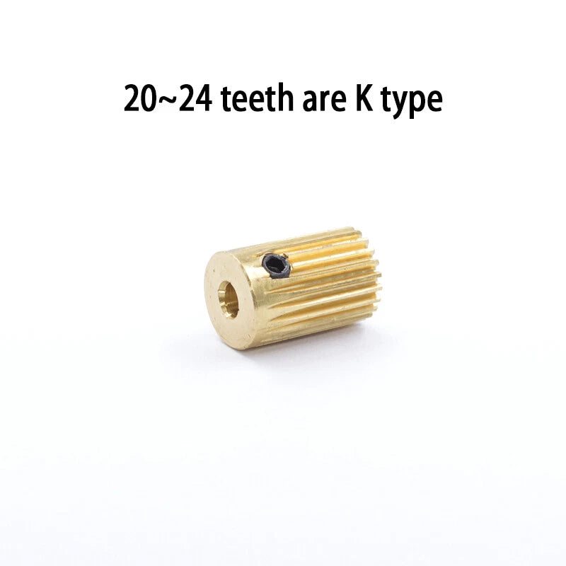 Mod 0.5 Brass Pinion Gear Spur Gears 20-60 Teeth 4-12mm Bore With Screw Hardened