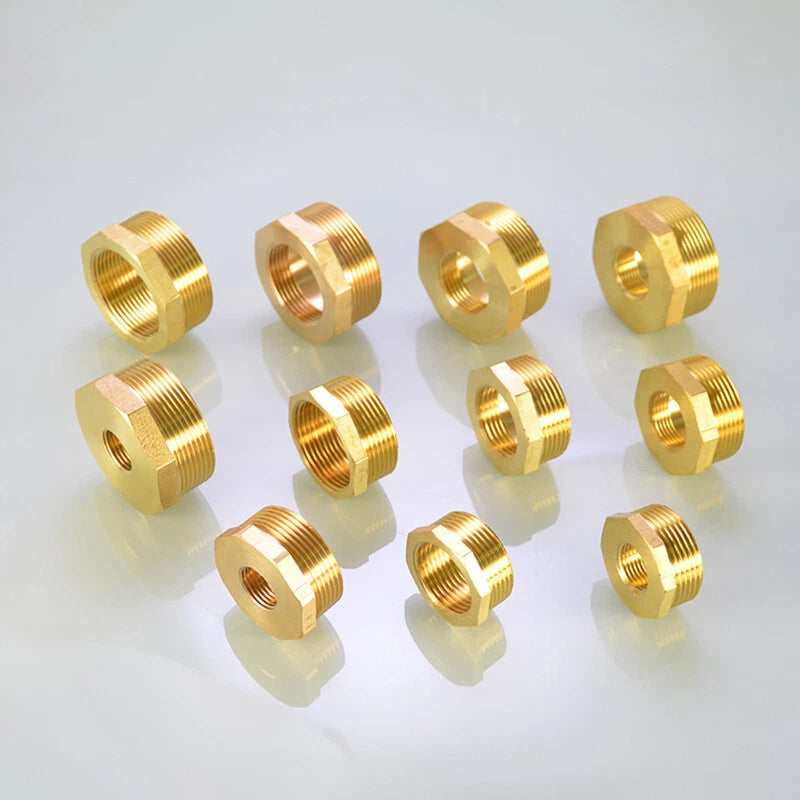 BSP Hex Reducer Bushing — Female to Male Thread Hose Fitting Connector (1/4" to 2")
