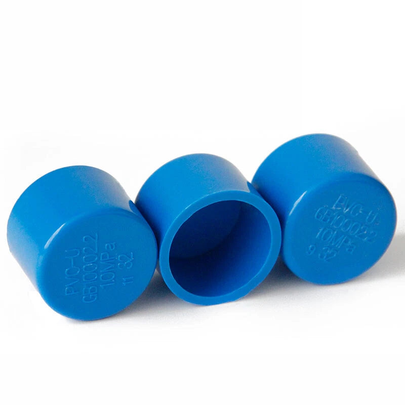 PVC Cap End Caps Plug Blanking ø20mm~160mm Blue Adhesive Drain Pipe Fittings
