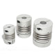 Flexible Shaft Coupling Connector Coupler CNC Aluminum Alloy Bellows 3mm-45mm