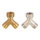 BSP 3-Way Y Fitting — 1/4" 3/8" 1/2" Female Male Thread Hose Splitter Connector