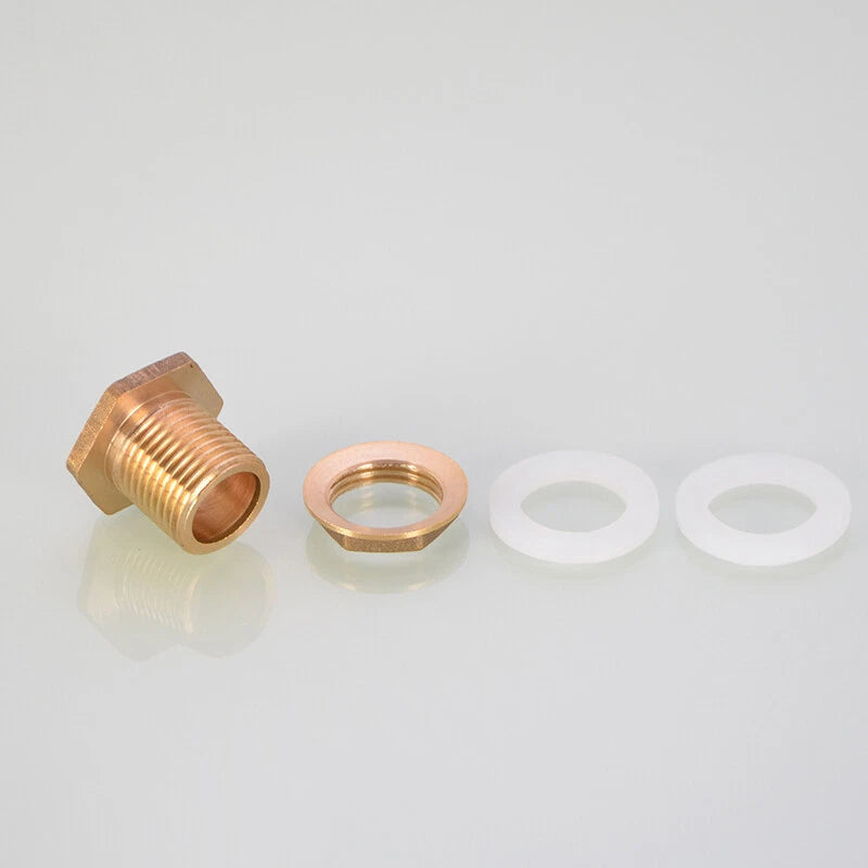 Brass Bulkhead Fitting — Tank Outlet Connector for Water Butts & Barrels | 1/2", 3/4", 1"