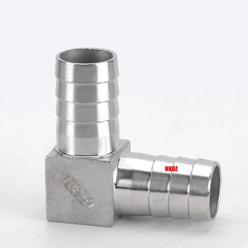 304 Stainless Steel Hose Barb 90° Elbow Fitting — BSP Taper Thread