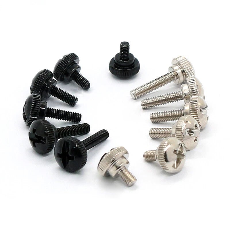 M3 Knurled Thumb Screws Step Hand Grip Knob Bolts — Carbon Steel, Nickel or Black Zinc - HomeDIYer