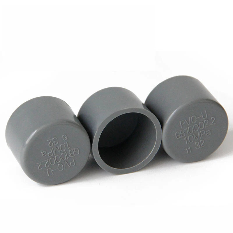 PVC Cap End Caps Plug Blanking ø20mm~200mm Grey Adhesive Drain Pipe Fittings