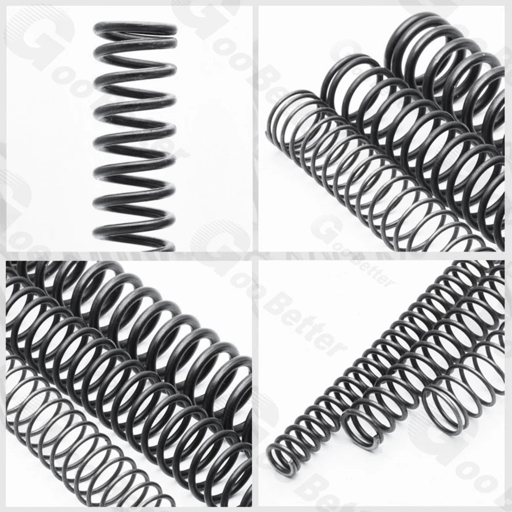 Black Compression Spring 6mm Wire Dia 155-190mm Length Pressure Springs Steel