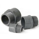 1 2" to 2" PVC Nipples Threaded Pipe Fittings Connector BSP Male Adapter Grey