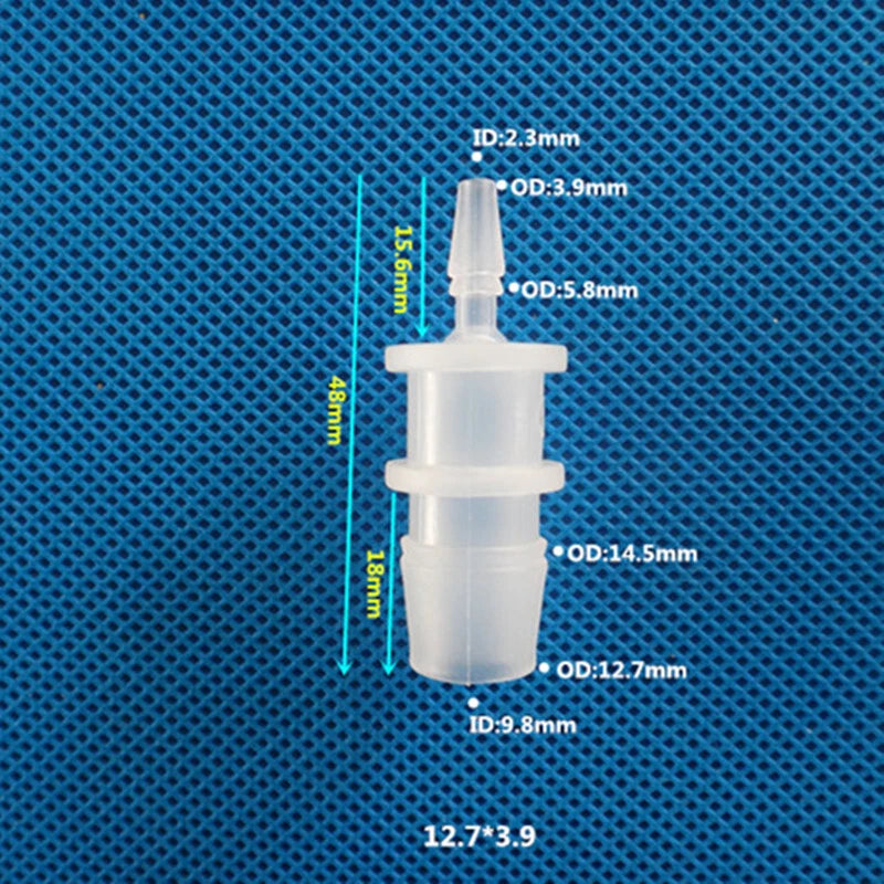 Straight Reducing Hose Barb Connector | 11.1mm–25mm to 3.9mm–20mm