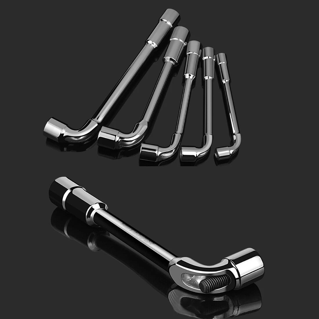 Metric L-Shaped Angled Open Hex Spanners Double Ended Socket Wrench 8mm To 22mm