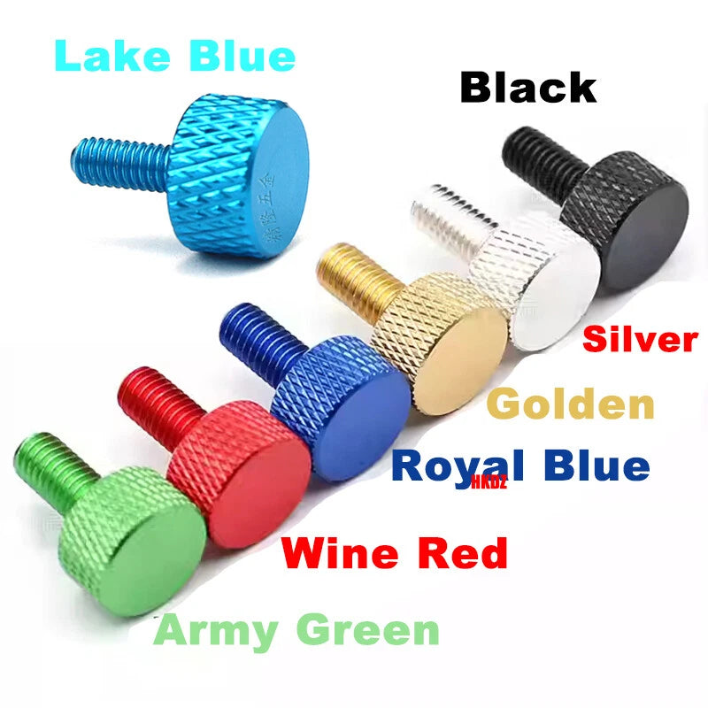 Aluminum Alloy Knurled Thumb Screws M3 M4x6~16mm DIY Hand Tighten Grip Knob Bolt