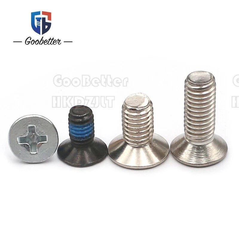 M4 Phillips Flat Head Countersunk Machine Screws — 5 to 45mm, Carbon Steel & Stainless, 9 Finishes - HomeDIYer