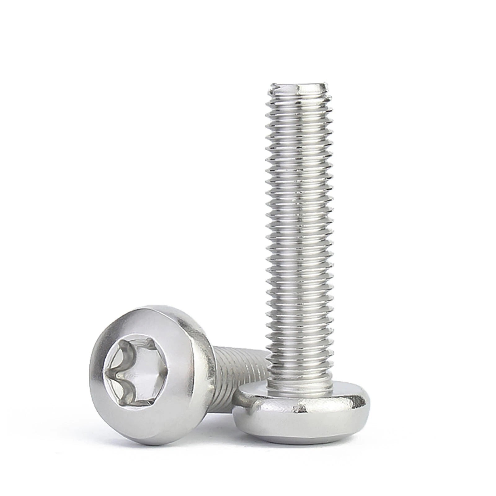 M8 A2 Stainless Steel Torx Pan Head Machine Screws Six Lobe Star Drive DIN 7985