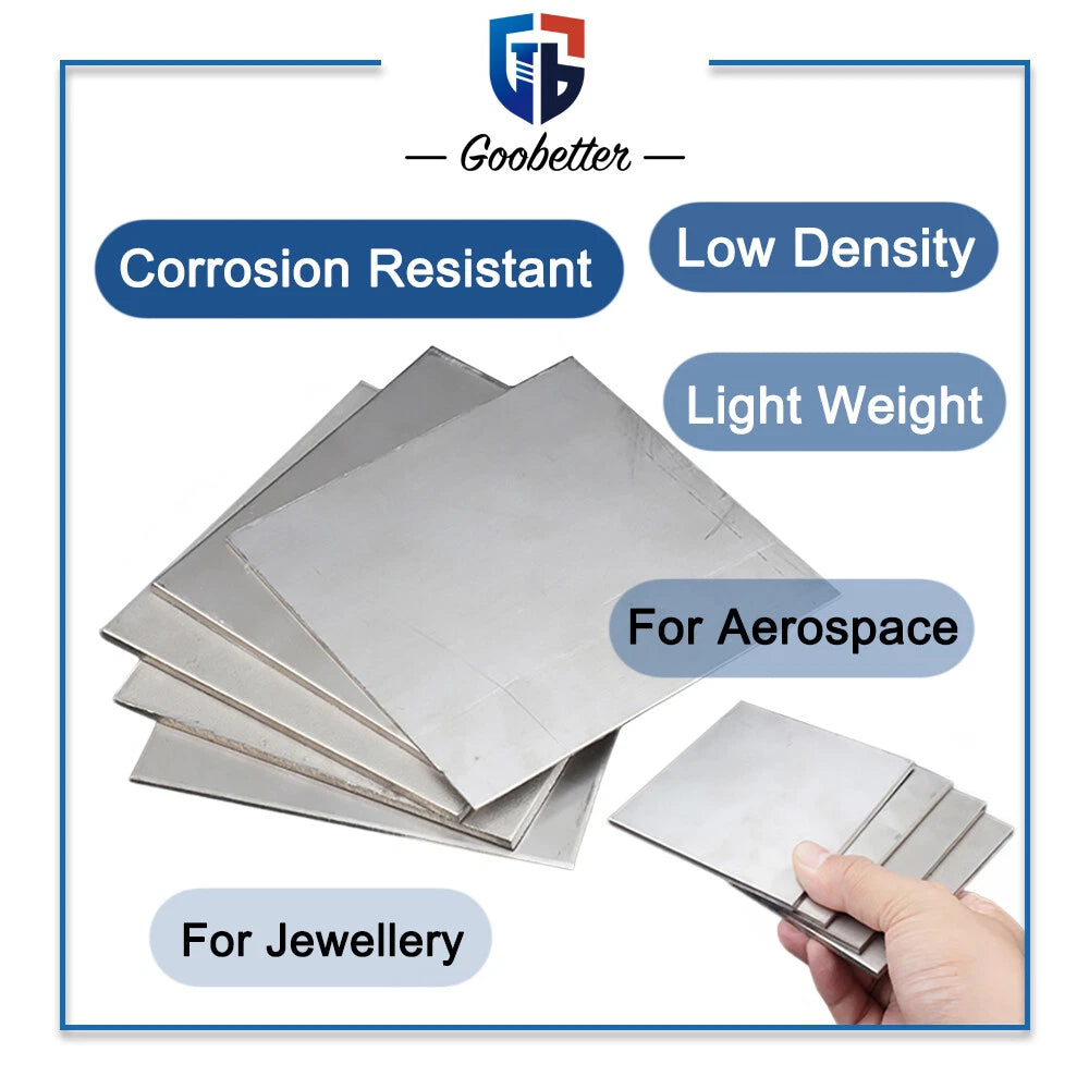 0.5/0.8/1/1.2~18mm Thick TA2 Pure Titanium Plate Ti Metal Sheet Board 100~200mm