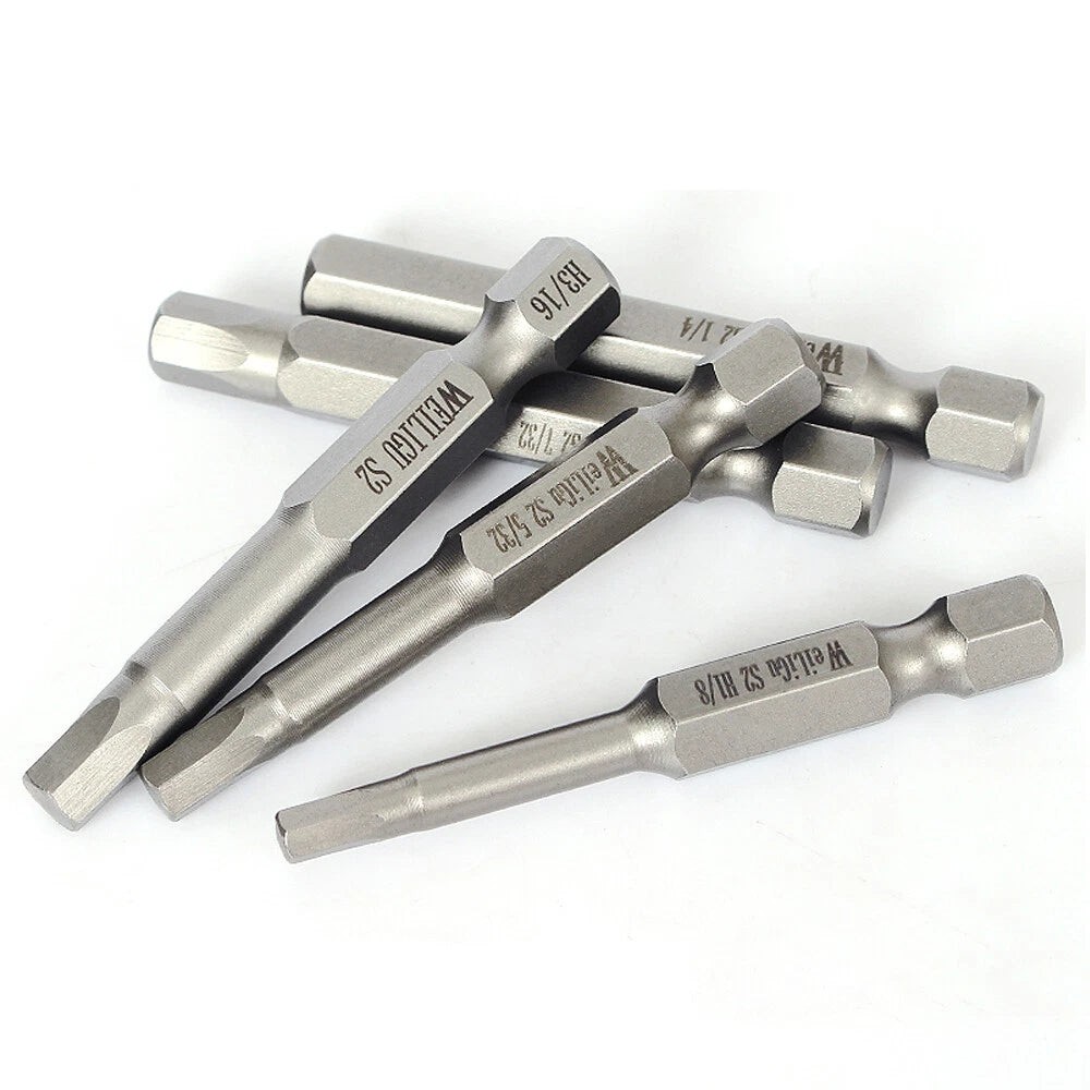 Hex Head Allen Wrench Drill Bit Set 1/4 hex shank Inch 1/8 5/32 3/16 7/32 3/32