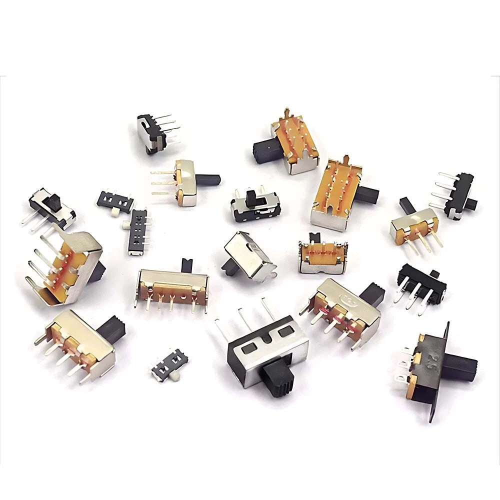Miniature Slide Toggle Switch — 2/3-Position, Single/Double Row, Vertical & Horizontal, Through-Hole & SMD