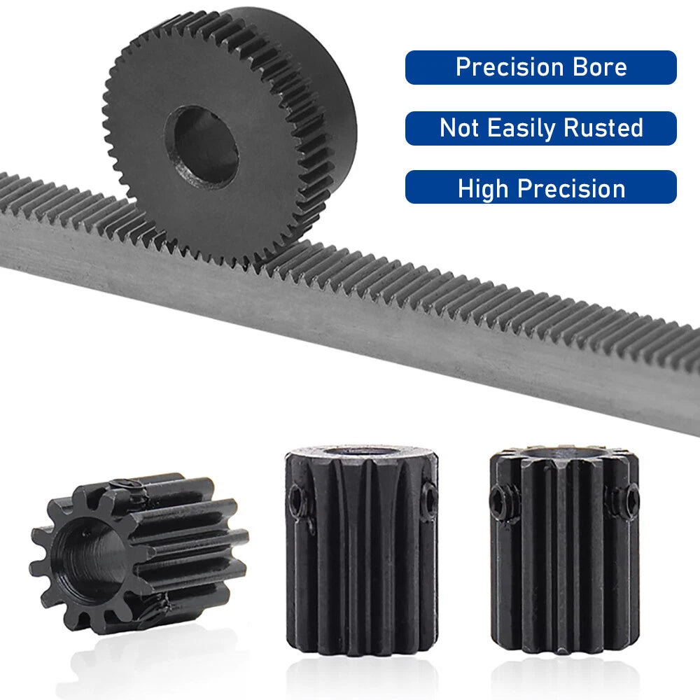 Spur Gear 1 Modulus, 10 to 25 Teeth, Transmission Gears Pitch 3.14mm Motor Gear