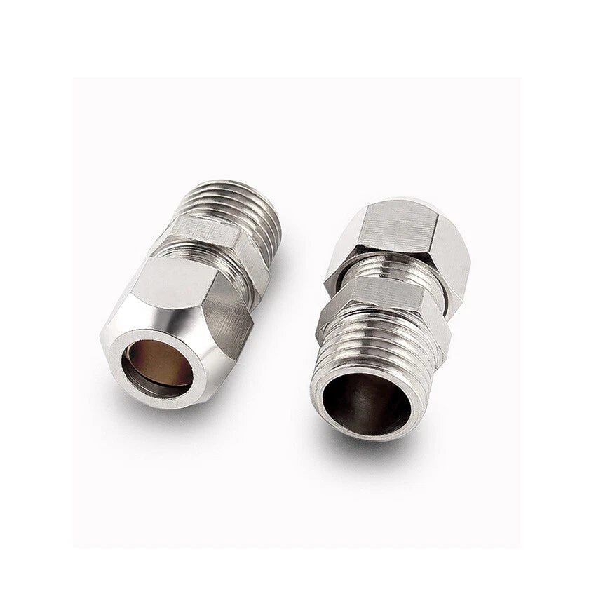 Brass Male Compression Fittings – BSP Hydraulic Adaptor, 1/8" to 1/2" Bore (PC4–PC16)