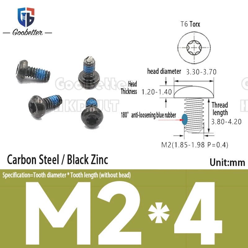 Large Flat Head Machine Screws M2–M6 Allen Torx Slotted Multi - Drive 100pcs - HomeDIYer