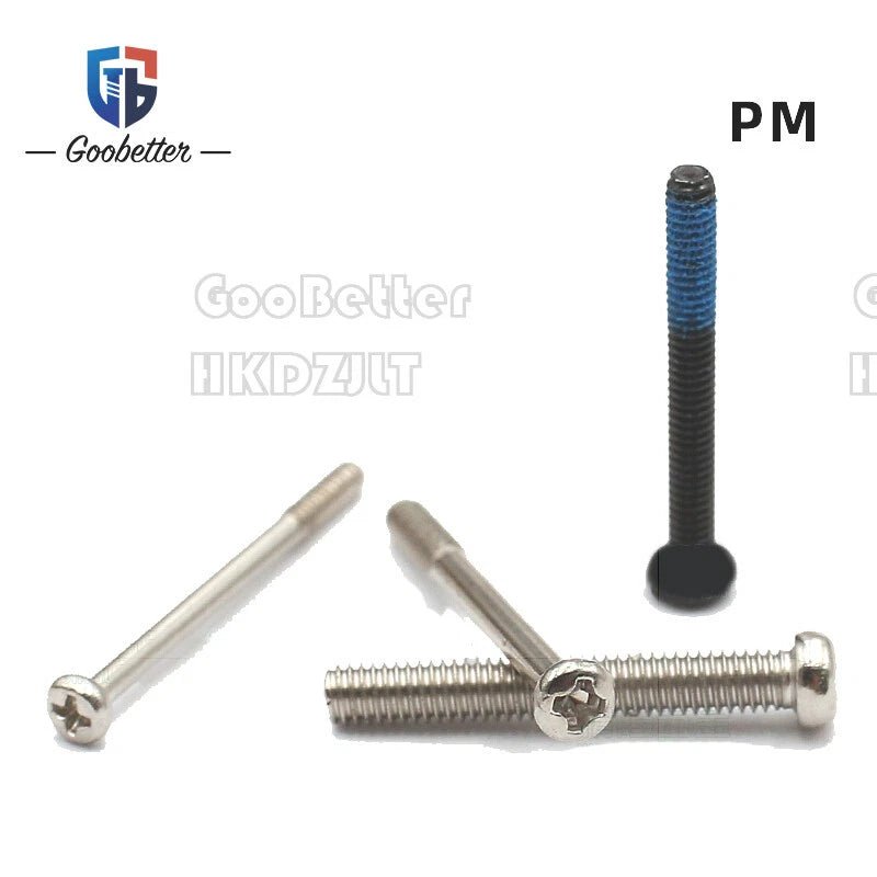 M2 Phillips Pan Head Machine Screws — 3 to 5.5mm, Carbon Steel & Stainless, 11 Finishes - HomeDIYer