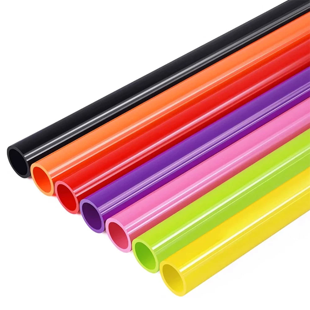 PVC Round Pipe Tube | Solvent Weld | OD 20–110mm | 13 Colors | Plumbing & Aquarium