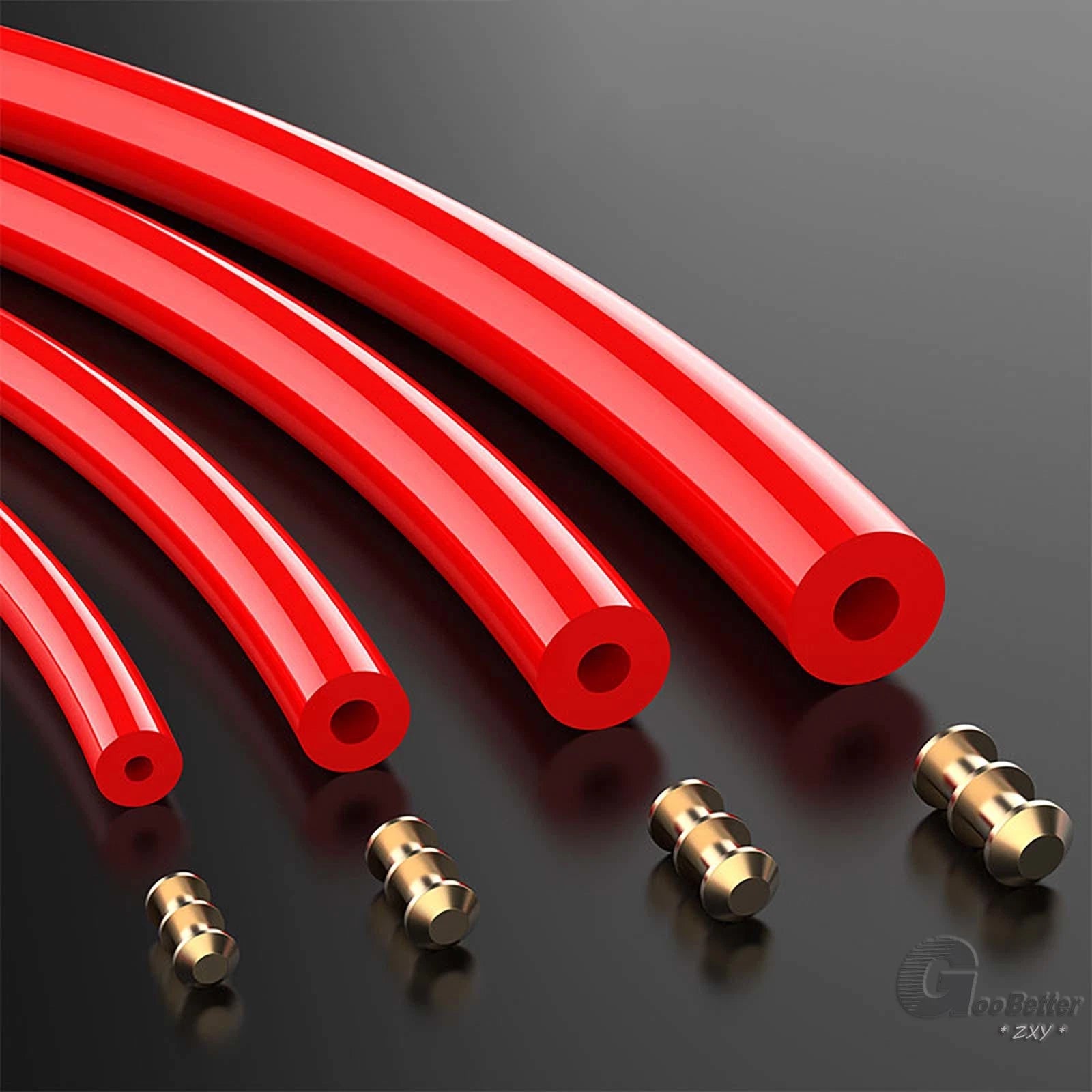 PU Round Hollow Drive Belt — Polyurethane 5mm to 15mm, Connectible, with Brass or Aluminium Buckle Options