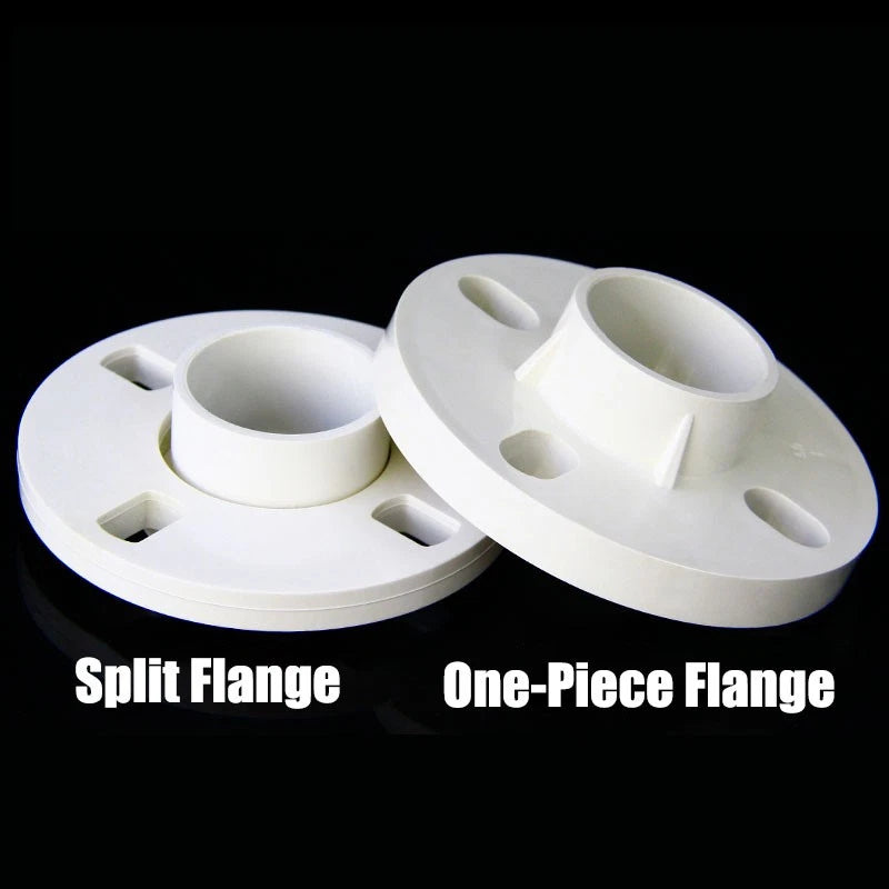 PVC Adhesive Floor Flange 20 25 32 40 50 63 75 90 110-200mm Pipe Fittings White