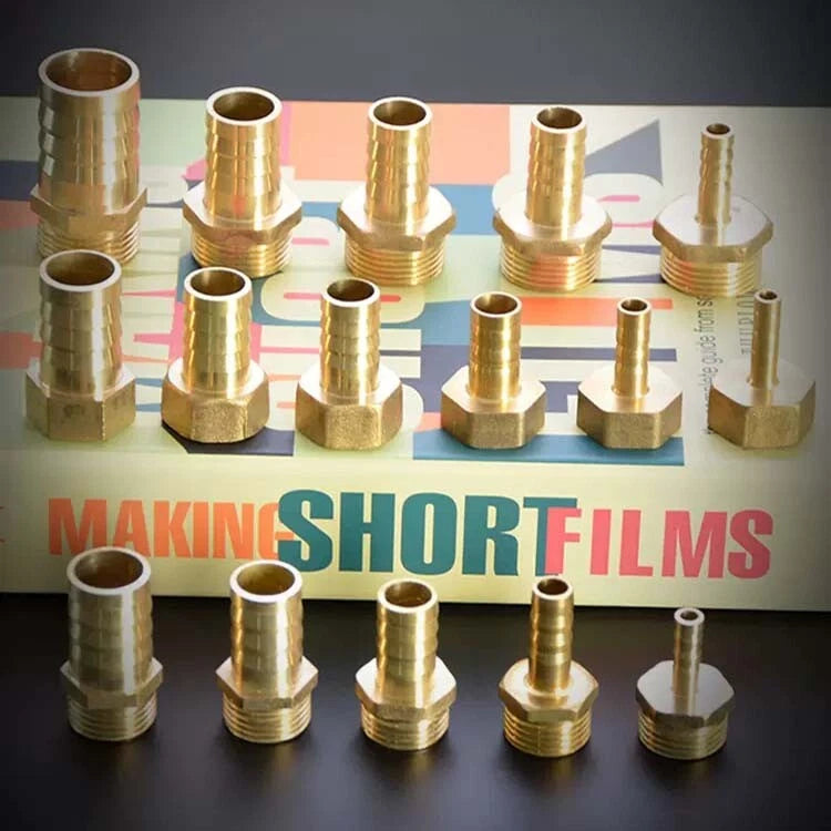 BSP Hose Barb Fittings — 1/2" & 3/4" Male or Female Thread × 6–25mm Barb (2-Pack)