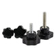 M5/6/8/10 Pentagram Star Thumb Screws Hand Grip Knob Bolts Carbon Steel/Bakelite