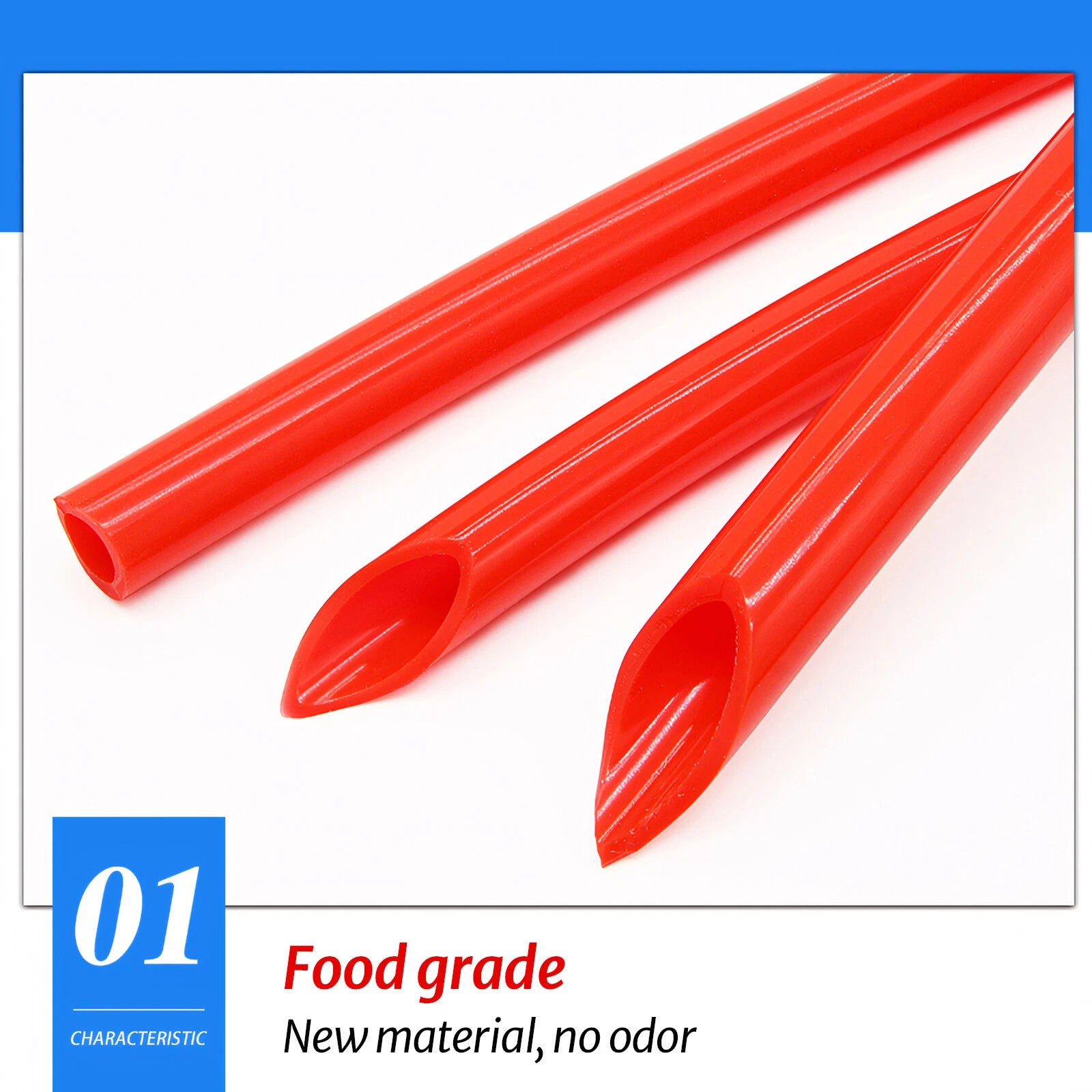 Food Grade Red Silicone Rubber Tube Hose Pipe | ID 0.5mm–25mm