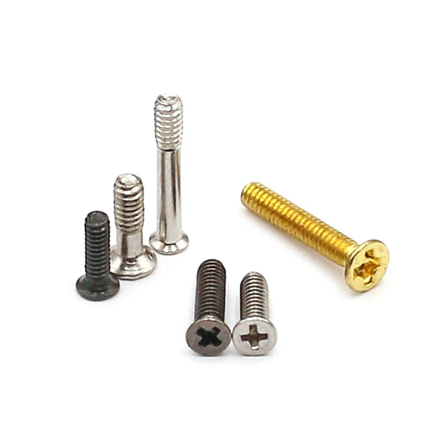 M1–M1.8 Phillips Countersunk Flat Head Machine Screws – Carbon Steel or 304 Stainless, Multiple Finishes