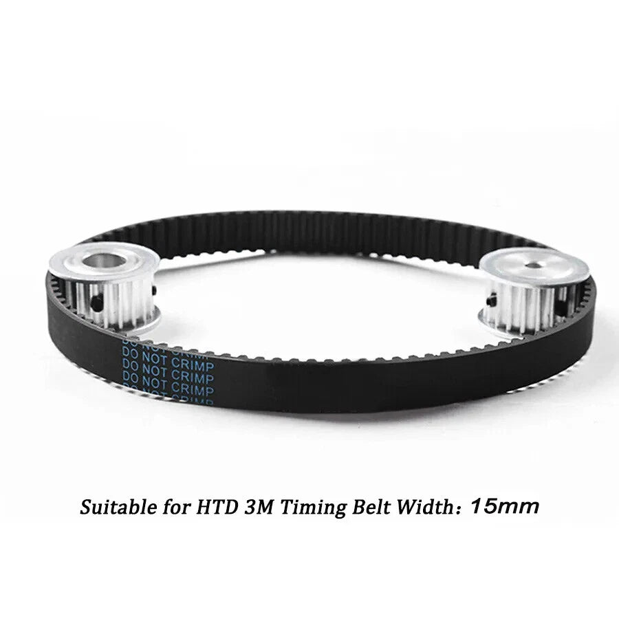 HTD 3M Timing Belt Pulley, for 15mm Wide, Bore 4-25mm, 12-120T, CNC, 3D Printer