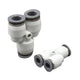 Pneumatic Push Fit Y-Shape 3-Way Connector — Air & Water Tube Joiner