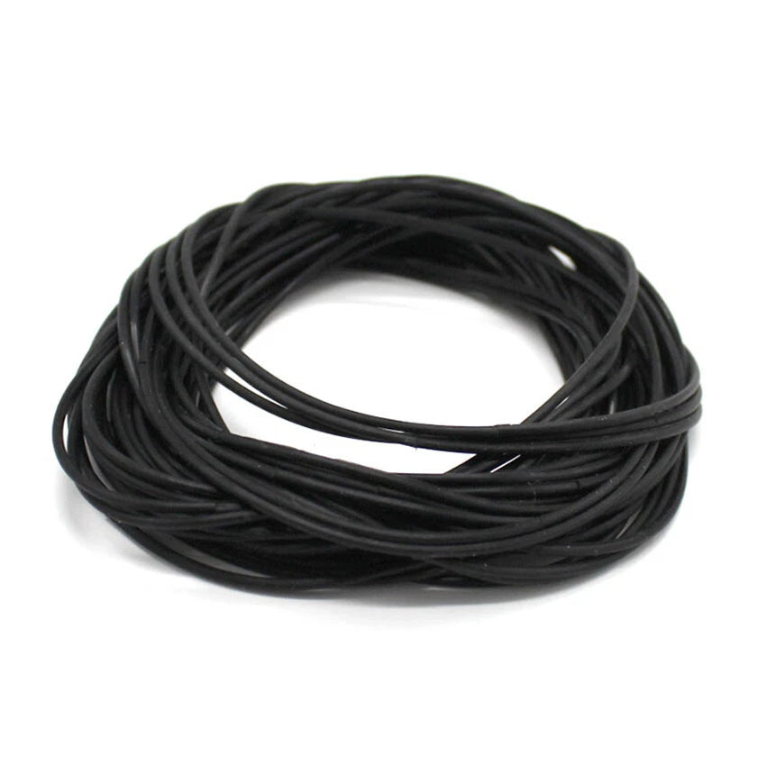 Rubber Round Drive Belts 2mm & 2.5mm Diameter for Pulleys — 70mm, 80mm, 90mm