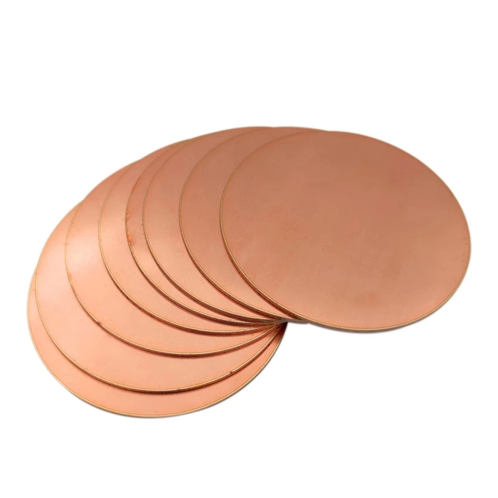 1mm Thick T2 Copper Round Plate Blank Solid Metal Sheet Discs 87mm Diameter