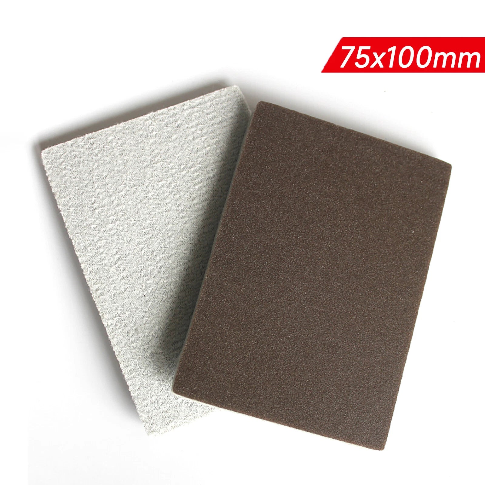 75mm x 100mm Wet and Dry Foam Sponge Sanding Block Pads Sandpaper 300-2000 Grit