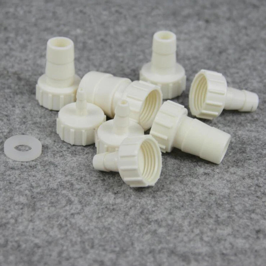 1/2" BSP Female Straight Barb Hose Connector – Plastic, 4–20mm
