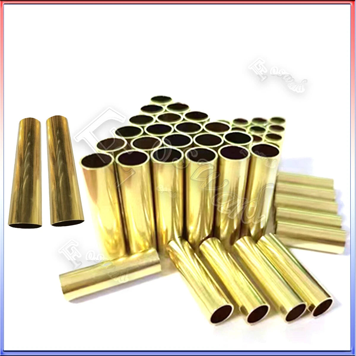 Brass Round Tube 300mm — Multi-Size OD 0.8mm to 19mm, Thin Wall
