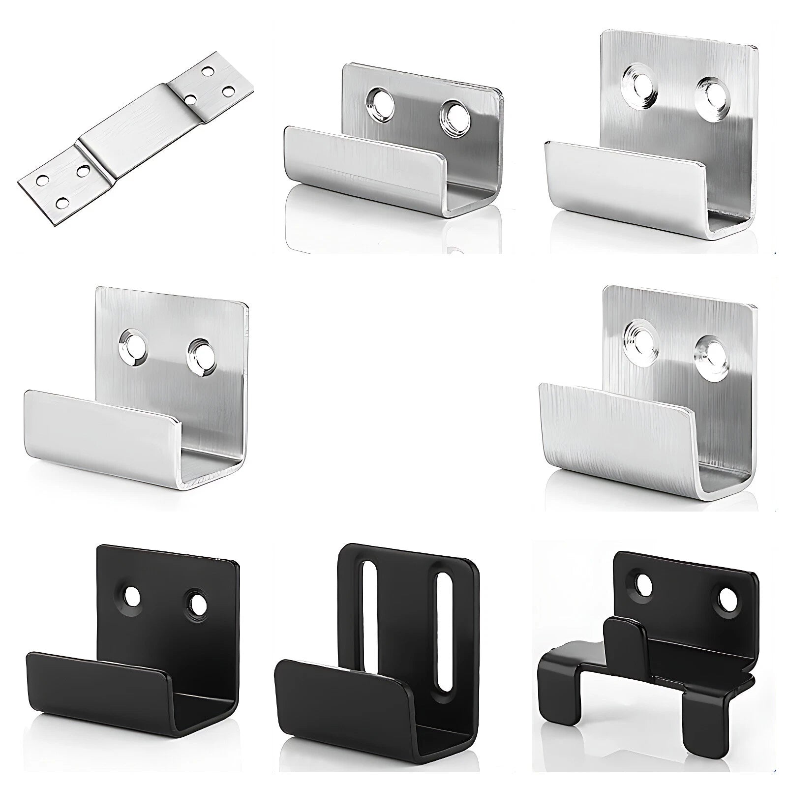 U Shaped Brackets Flat Hooks Stainless Hooks Ceramic Tile Display Bracket