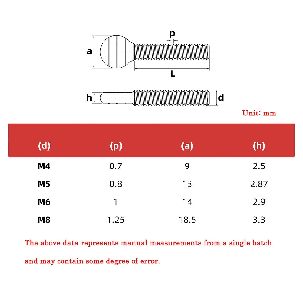 M4–M10 & 1/4"-5/16" Spade-Head Thumb Screws – A2 304 Stainless Steel, Tool-less Hand Grip