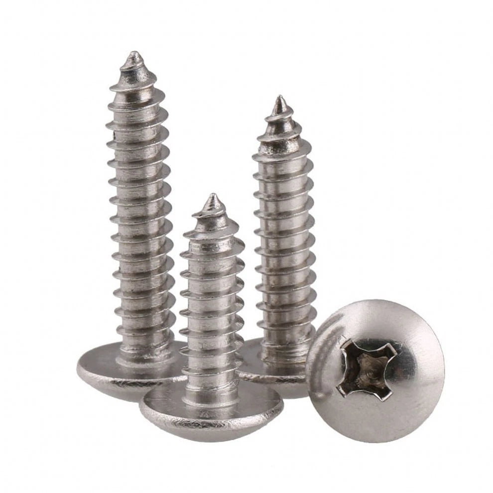 Truss Head Phillips Self Tapping Screws – 201 Stainless Steel, M3 M4 M5