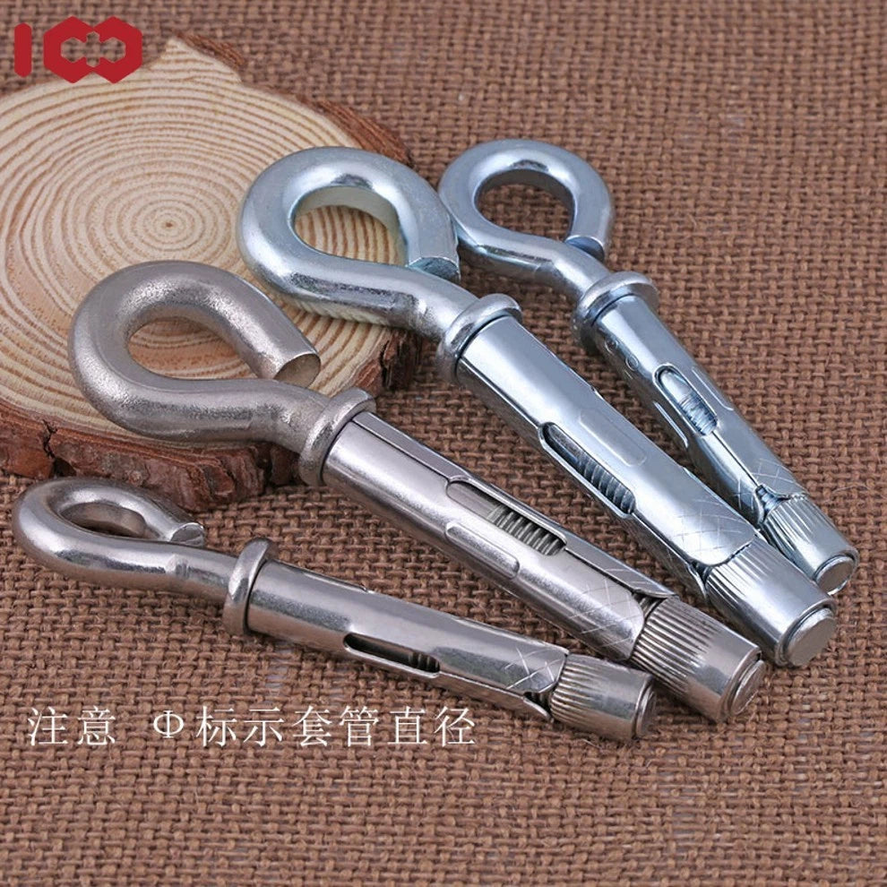 Eye Bolt Sleeve Anchors for Concrete — Zinc-Plated & 304 Stainless Steel