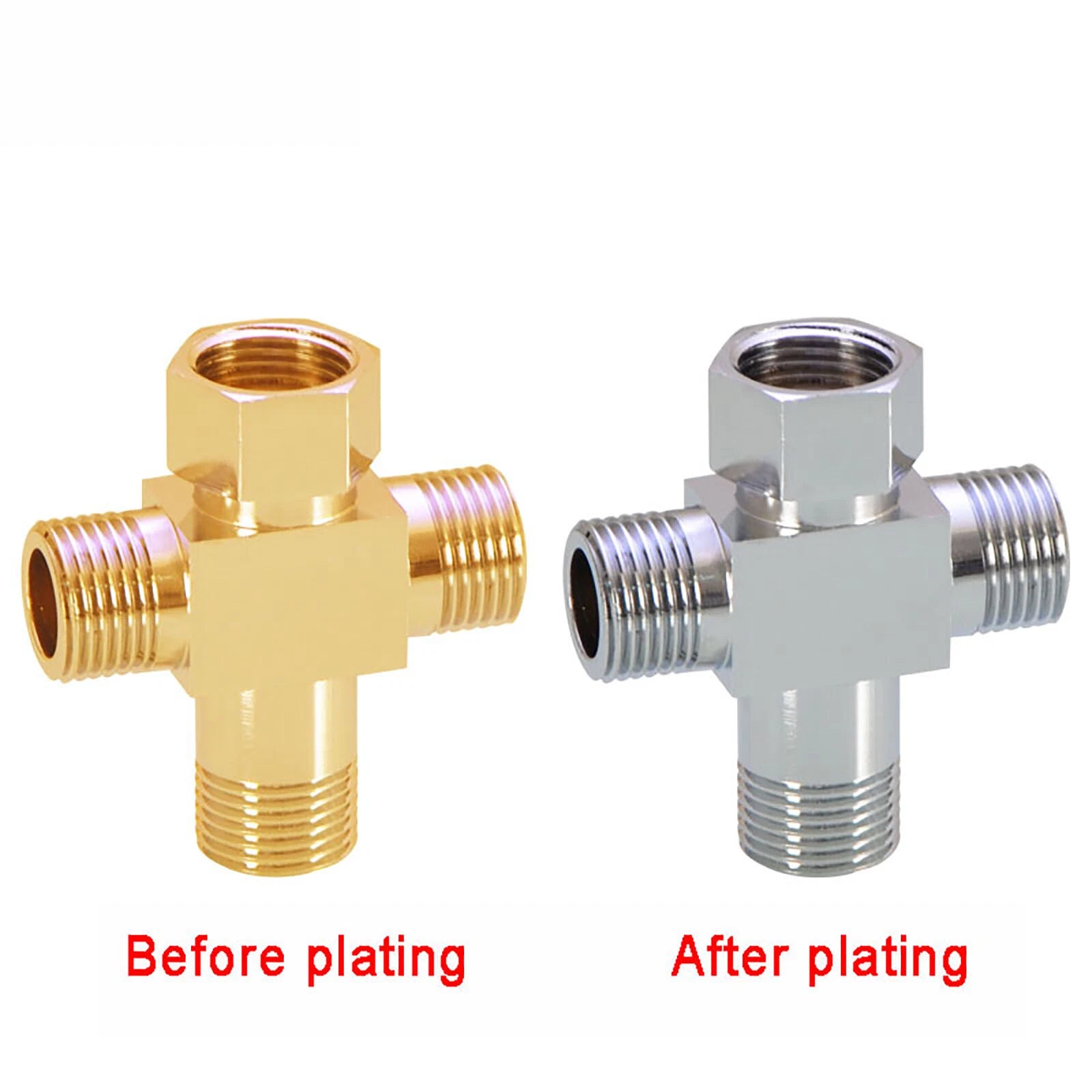 BSP 1/2" Brass Compression Pipe Fittings – T Piece, Elbow, Y Piece & Cross Connector