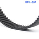 HTD 5M Timing Belt — 5mm Pitch Rubber Closed Loop Synchronous Belt, Width 10/30/35/40mm