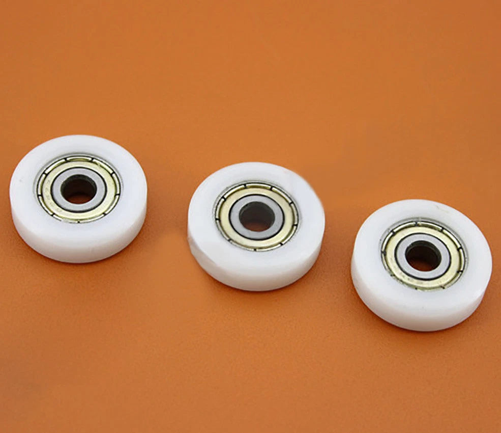 Nylon Plastic Plane Pulley Guide Wheels 625ZZ Deep Groove Ball Bearing 5x22x7mm