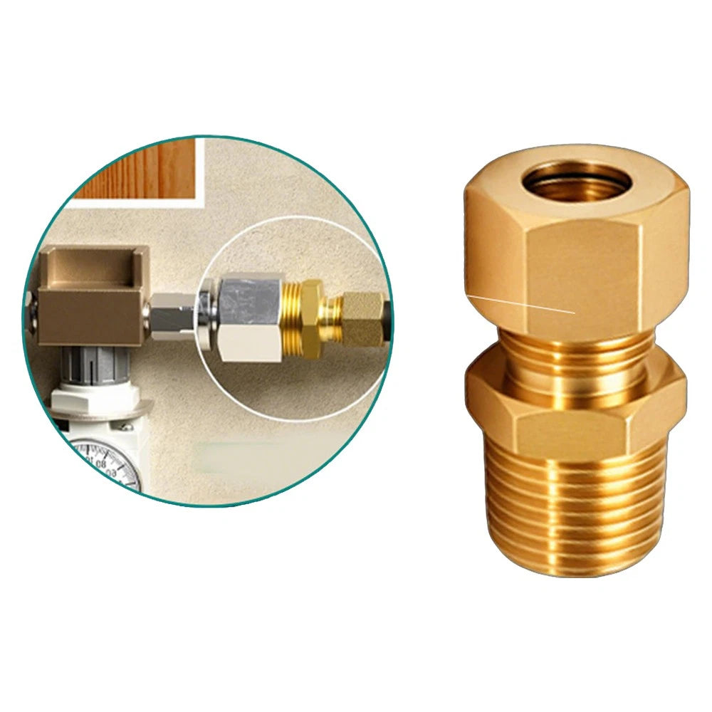 Brass Male Thread Compression Fittings – Circular, Conical & Double Ring, 1/8" to 1/2"