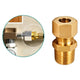 Brass Male Thread Compression Fittings – Circular, Conical & Double Ring, 1/8" to 1/2"