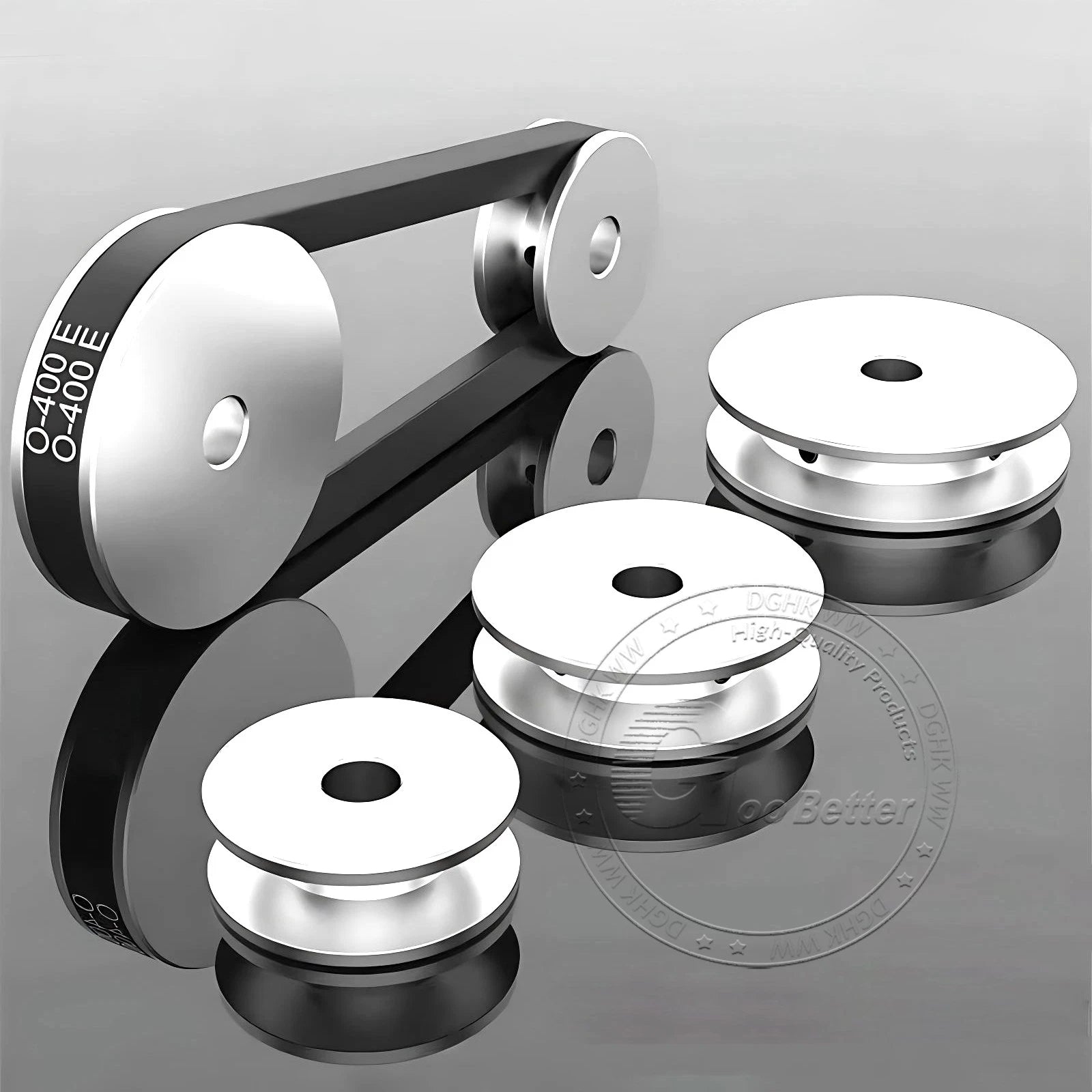 V-Groove Aluminum Drive Pulley For V-Belt Pulleys Groove 10mm OD 40/50/60/80mm