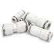 White Pneumatic Push Fit Connector Tube Pipe Joiner Air Water Lines Hose 4-16mm